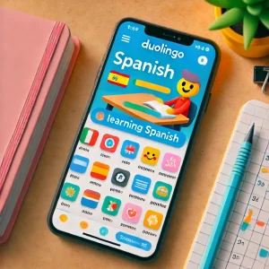 Duolingo App Interface on Smartphone